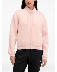 Guess - Rhinestone-Embellished Zip-Up Sweatshirt - Lyst