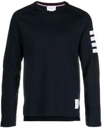 Thom Browne - Engineered 4-Bar Cotton Sweatshirt - Lyst