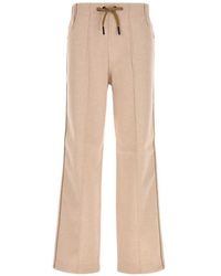 Moncler - Interlock Flannel Track Pants - Lyst