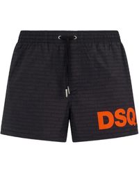 DSquared² - Logo Midi Swim Boxers - Lyst