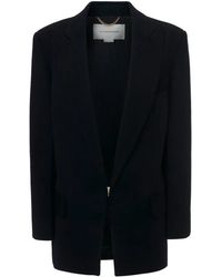 Victoria Beckham - Kasjmier-Wollen Blazer Met Puntige Revers - Lyst
