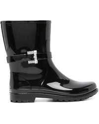 Sergio Rossi - Crystal-Embellished Ankle Boots - Lyst