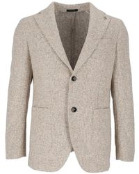 BRERAS Milano - Check-Pattern Notched-Lapel Blazer - Lyst