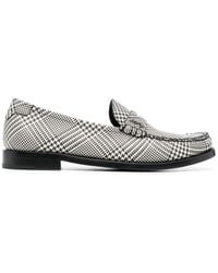Saint Laurent - Checked Slip-on Loafers - Lyst