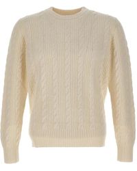 Kangra - Cable-Knit Crew-Neck Sweater - Lyst