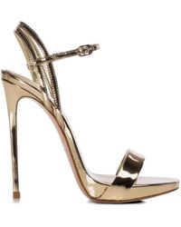 Le Silla - Gwen Metallic-Effect Sandals - Lyst