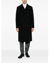 Lardini - Notch-Lapel Double-Breasted Coat - Lyst