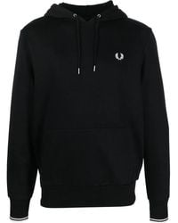 Fred Perry - Tipped Hooded Sweatshirt - Lyst