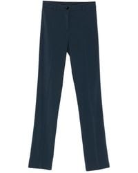 Patrizia Pepe - Button-Fastening Slim-Fit Trousers - Lyst