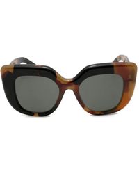 Gucci - Oversized-Frame Tortoiseshell-Effect Sunglasses - Lyst