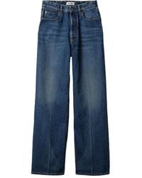 Miu Miu - Jeans Mit Logo-Applikation - Lyst