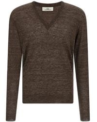 Riviera - Pull À Col V Et Effet Chiné - Lyst