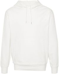 C.P. Company - Embroidered-logo Cotton Hoodie - Lyst