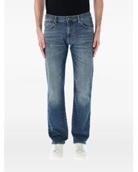 Emporio Armani - Jeans Dritti Con Effetto Schiarito - Lyst