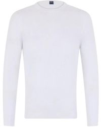 Fedeli - Pull En Coton À Encolure Ronde - Lyst