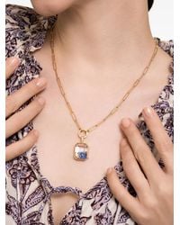Loquet London - Diamond And Sapphire Necklace - Lyst