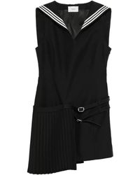 Coperni - Pleated Belted Mini Dress - Lyst