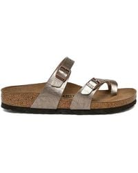 Birkenstock - Mayari Metallic Double-Buckle Sandals - Lyst