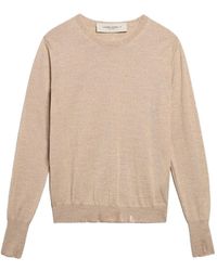 Golden Goose - Distressed Fine-Knit Jumper - Lyst