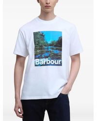 Barbour - T-Shirt À Imprimé Paysage - Lyst
