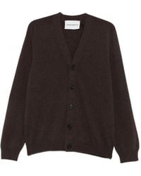 Amaranto - Button-Up V-Neck Cardigan - Lyst