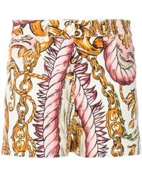 Moschino - Rope And Chain-Print Shorts - Lyst