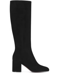 Gianvito Rossi - Joelle Suede Knee-High Boots - Lyst