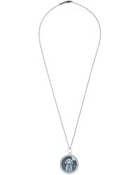 Monica Rich Kosann - Round Mosaic Half Locket Necklace - Lyst