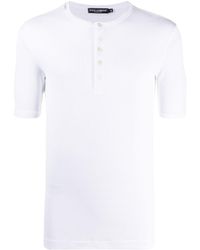 Dolce & Gabbana - Fine-rib Cotton T-shirt - Lyst