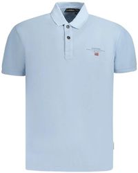 Napapijri - Logo-Patch Short-Sleeve Polo Shirt - Lyst