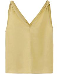 Fabiana Filippi - V-Neck Sleeveless Top - Lyst