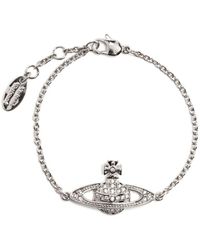 Vivienne Westwood - Mini Bas Relief Logo-charm Bracelet - Lyst
