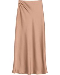 Dixie - Satin Midi Skirt - Lyst