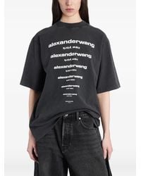 Alexander Wang - Logo-Print Short-Sleeve T-Shirt - Lyst