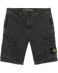Stone Island - コンパスバッジ ショートパンツ - Lyst