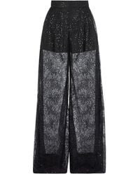 Nina Ricci - Sequined-Lace Palazzo Pants - Lyst