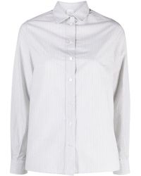 Eleventy - Long-sleeve Striped Shirt - Lyst