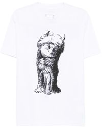 Sacai - Graphic-Print Cotton T-Shirt - Lyst