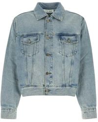 Fear Of God - Essentials Logo-Patch Denim Jacket - Lyst