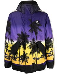 Palm Angels - Sunset-Print Hooded Jacket - Lyst