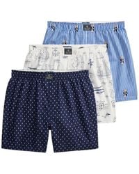 Polo Ralph Lauren - 3 Pack Woven Boxers Multi - Lyst
