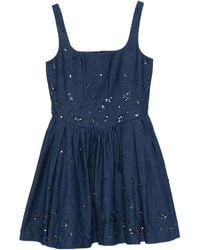 Maje Sequin-Embroidered Mini Dress | Lyst