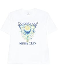 CASABLANCA - T-Shirt With Logo - Lyst