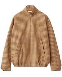関税込 MiuMiu Vichy check technical fabric blouson jacket Miu Miu Vichy check technical fabric blouson jacket | REVERSIBLE