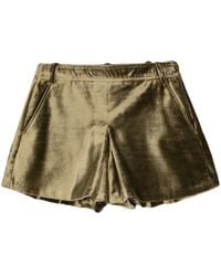Tom Ford - Velvet Mid-waist Shorts - Women's - Polyester/silk/cupro - Lyst