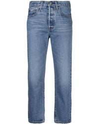 Levi's - Gerade 501 Cropped-Jeans - Lyst