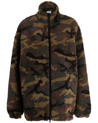 Vetements - Camouflage-print Fleece Jacket - Lyst