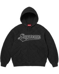 Supreme - Quilted Zip Hooded Sweater - Lyst