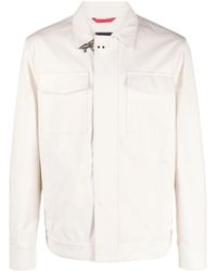 Fay - Gancini-Buckle Cotton Truck Jacket - Lyst