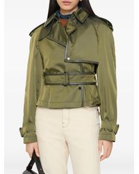 Burberry - Jack Met Leren Afwerking En Drukknopen - Lyst
